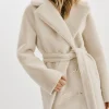 LAMARQUE Coats&Jackets | ABIGAIL | Faux Shearling Reversible Coat IVORY