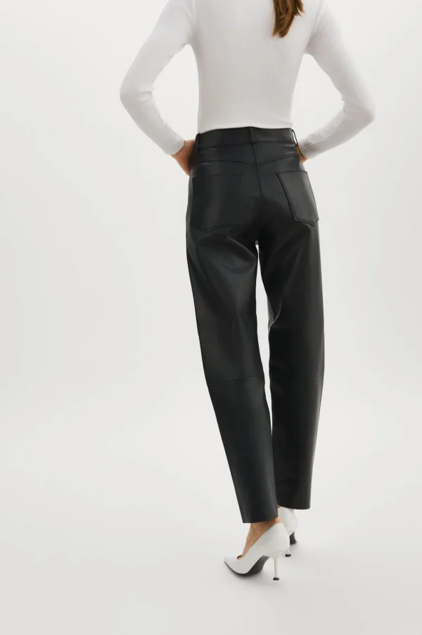 LAMARQUE Pants&Shorts | ADELINE | Leather Jeans Black