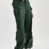 LAMARQUE Pants&Shorts | BOBBI | Faux Leather Cargo Pants Alpine Green