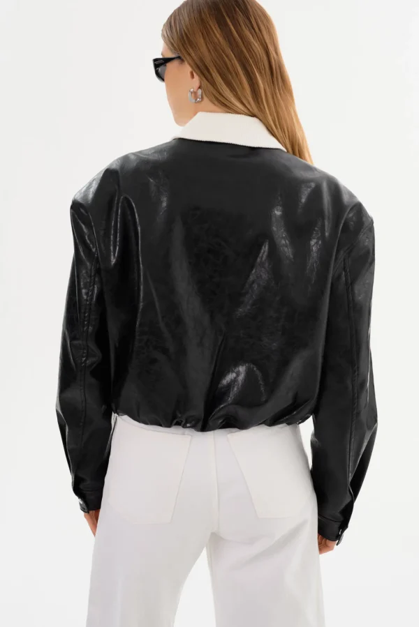 LAMARQUE Coats&Jackets | Leather Jackets | BRAYLIN | Faux Leather Jacket Black