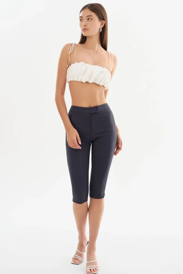 LAMARQUE Pants&Shorts | CELINE | Stretch Twill Capri Heather Navy