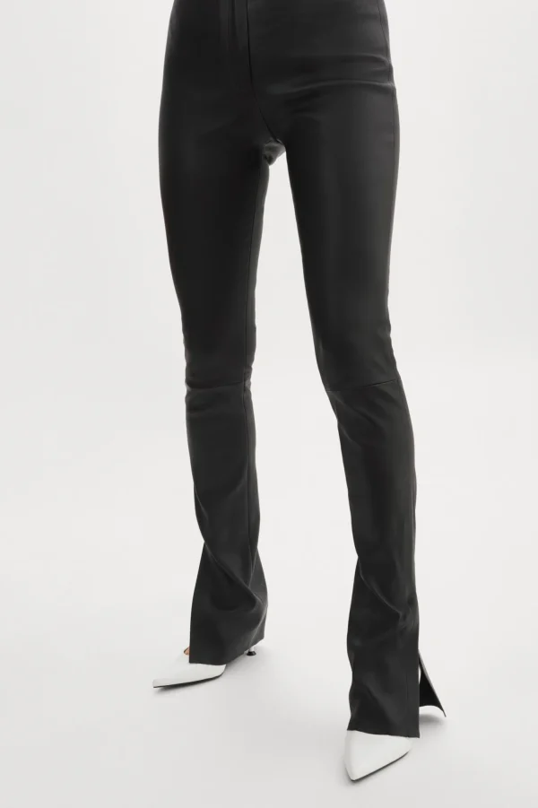 LAMARQUE Pants&Shorts | DAWN | Stretch Leather Pants Black
