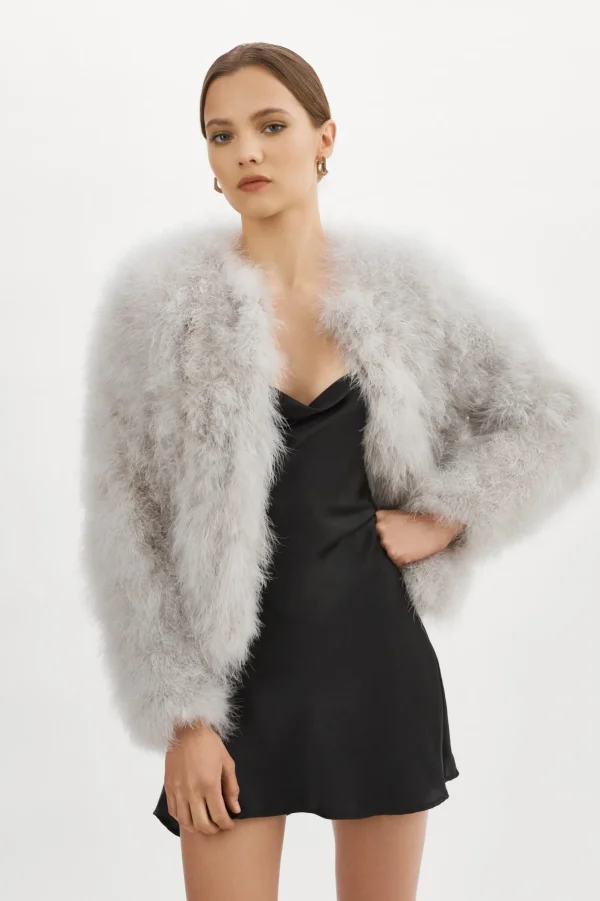 LAMARQUE Coats&Jackets | DEORA | Feather Jacket Light Grey