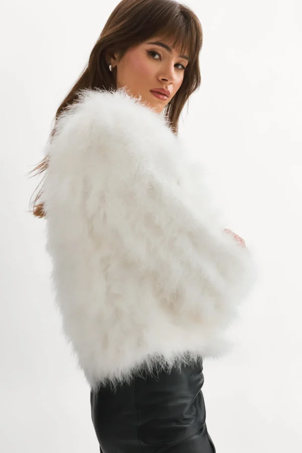 LAMARQUE Coats&Jackets | DEORA | Feather Jacket White