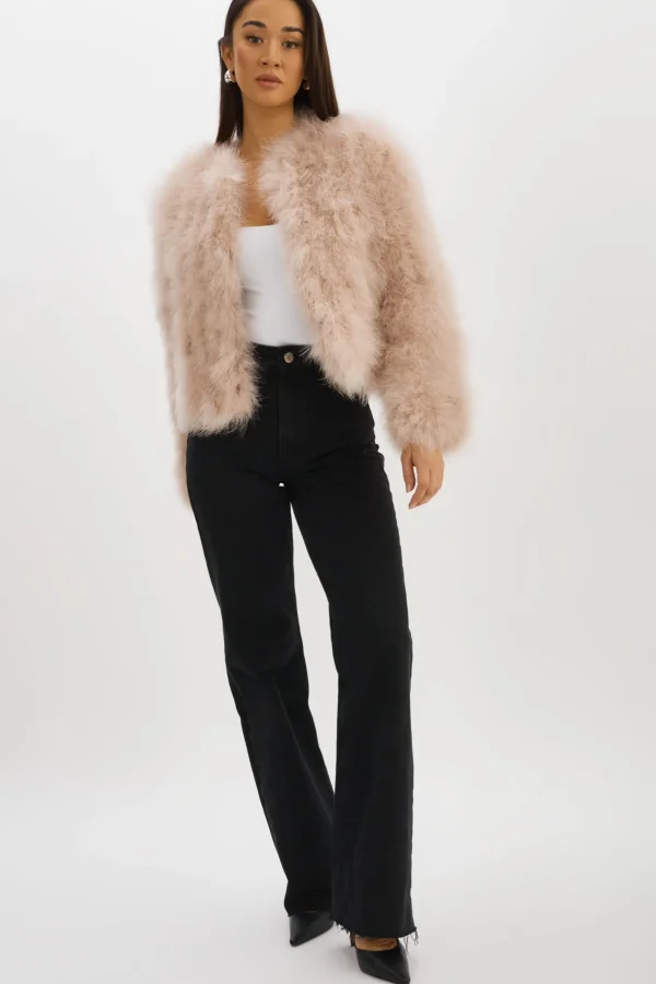 LAMARQUE Coats&Jackets | DEORA | Feather Jacket Doeskin