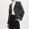 LAMARQUE Leather Jackets | DONNA | Iconic Leather Biker Jacket Black
