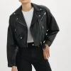 LAMARQUE Leather Jackets | DYLAN | 80's Leather Biker Jacket Black