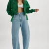 LAMARQUE Leather Jackets | DYLAN | 80's Leather Biker Jacket VIBRANT GREEN