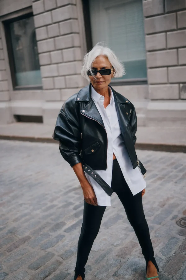 LAMARQUE Leather Jackets | DYLAN | 80's Leather Biker Jacket Black