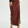LAMARQUE Skirts | EILEEN | Faux Leather Maxi Skirt SYRAH