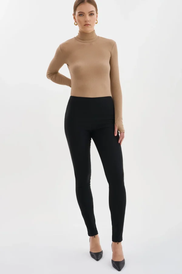 LAMARQUE Pants&Shorts | ELAINE | Twill Leggings Black