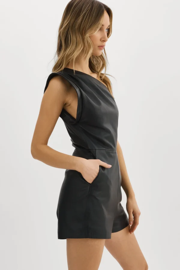 LAMARQUE Dresses | Pants&Shorts | ELITA | Leather Romper Black
