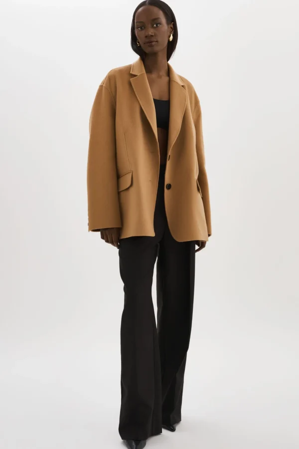 LAMARQUE Coats&Jackets | ENNIS | Oversized Wool Blazer Camel