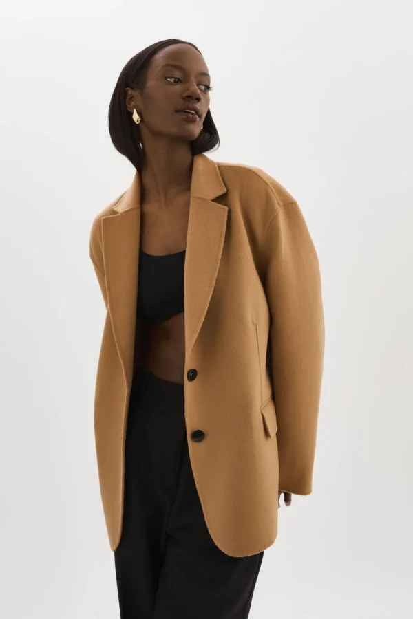 LAMARQUE Coats&Jackets | ENNIS | Oversized Wool Blazer Camel