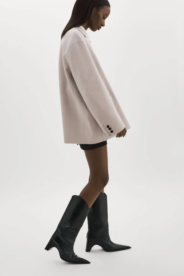LAMARQUE Coats&Jackets | ENNIS | Oversized Wool Blazer Feather Grey