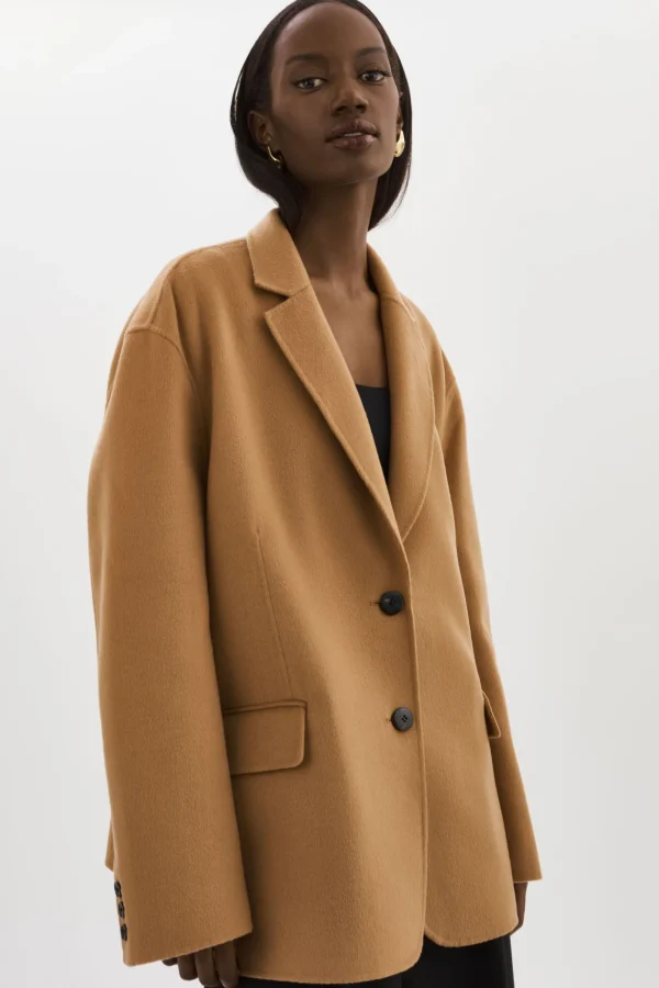 LAMARQUE Coats&Jackets | ENNIS | Oversized Wool Blazer Camel