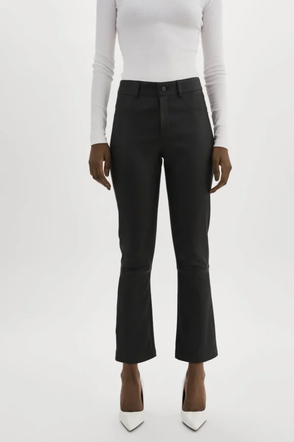 LAMARQUE Pants&Shorts | FARIS | Stretch Leather Pants Black