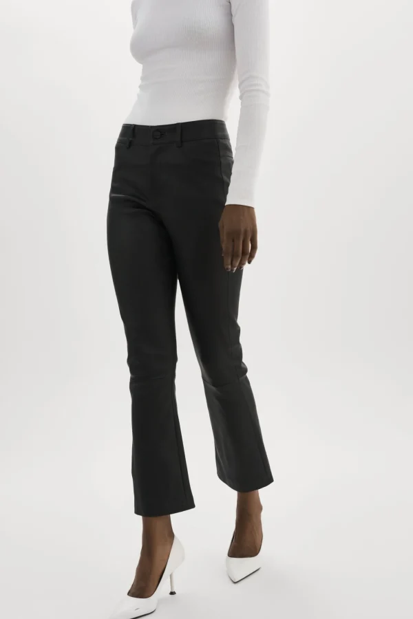 LAMARQUE Pants&Shorts | FARIS | Stretch Leather Pants Black