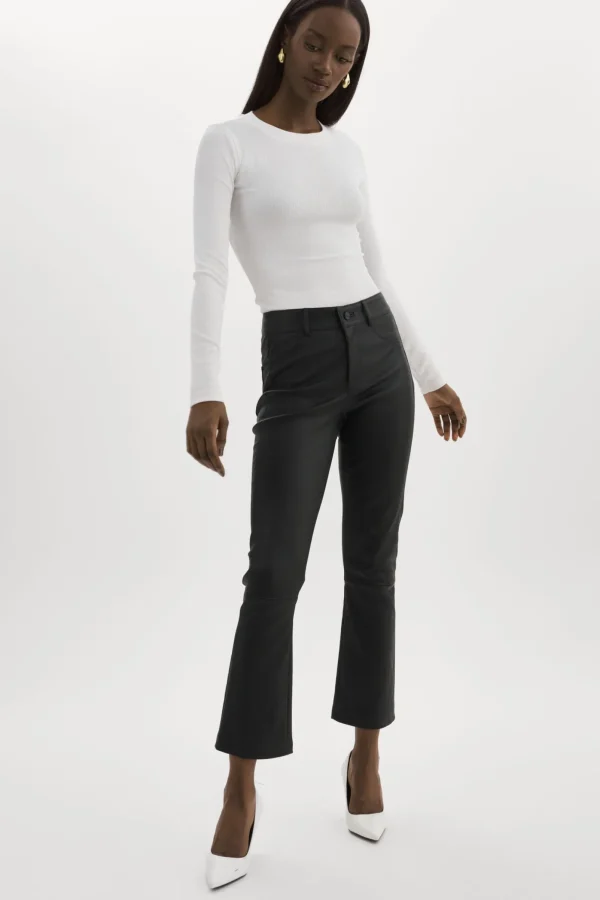 LAMARQUE Pants&Shorts | FARIS | Stretch Leather Pants Black