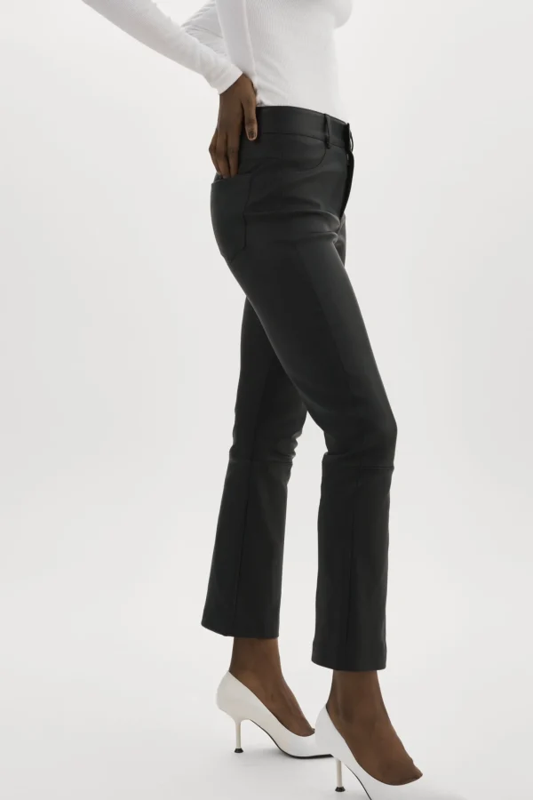 LAMARQUE Pants&Shorts | FARIS | Stretch Leather Pants Black