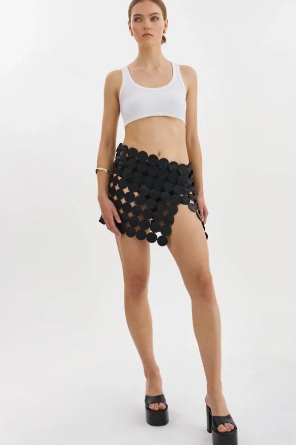 LAMARQUE Skirts | FENNA | Multi Circle Mini Skirt Black