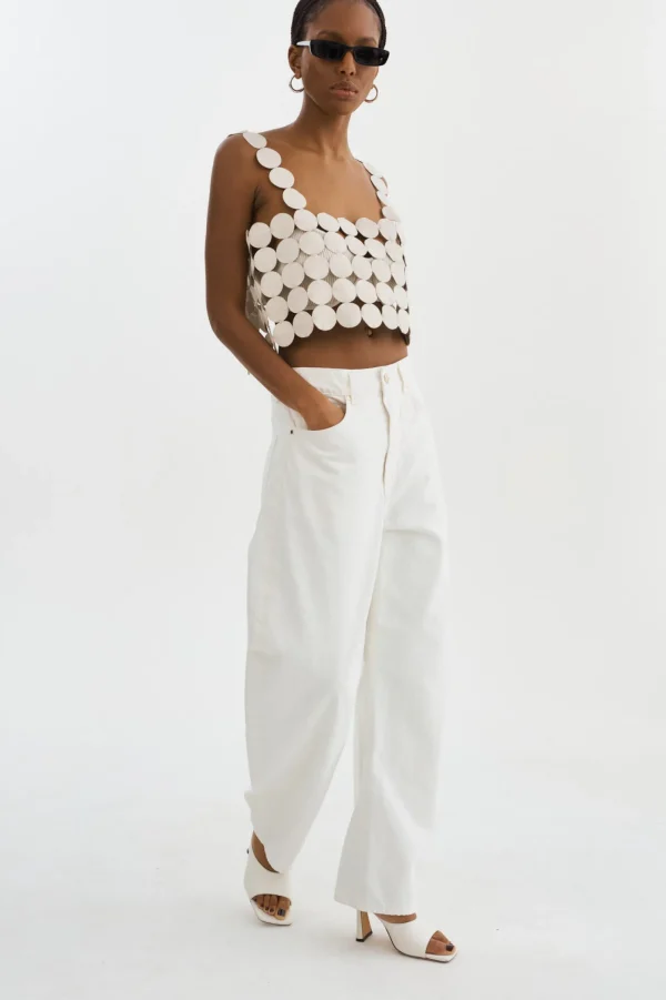 LAMARQUE Tops | FINLEY | Multi-Circle Top Bone