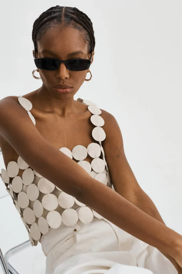 LAMARQUE Tops | FINLEY | Multi-Circle Top Bone