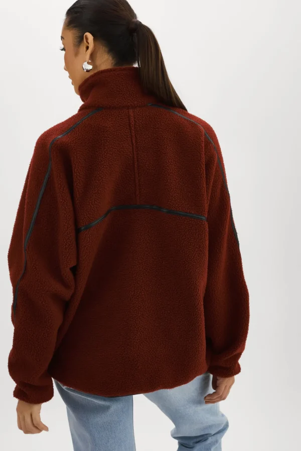 LAMARQUE Tops | HELSA | Polar Fleece Pullover Syrah