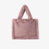 LAMARQUE Accessories | JADE Faux Fur Tote Bag Smoky Pink