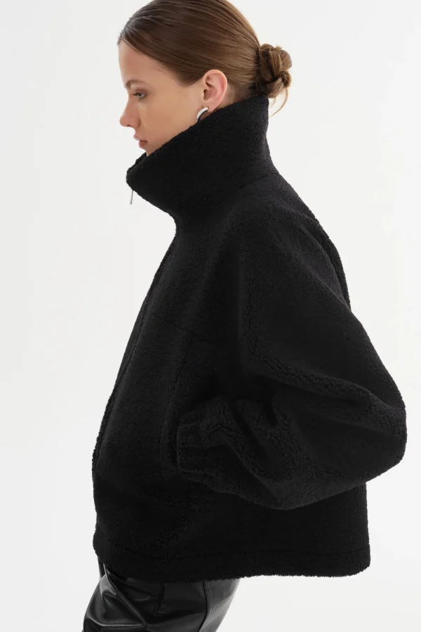 LAMARQUE Coats&Jackets | JAYNA | Sherpa Jacket Black