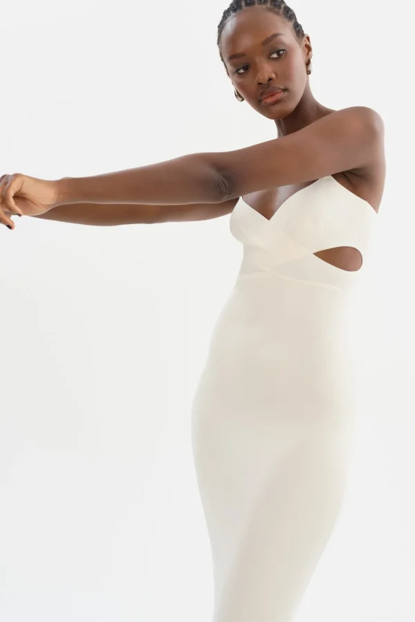 LAMARQUE Dresses | LIDIA | Midi Knit Dress Off White