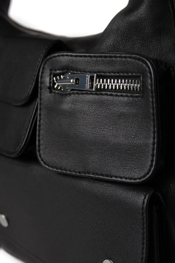 LAMARQUE Accessories | LOLITA | Leather Cargo Bag Black