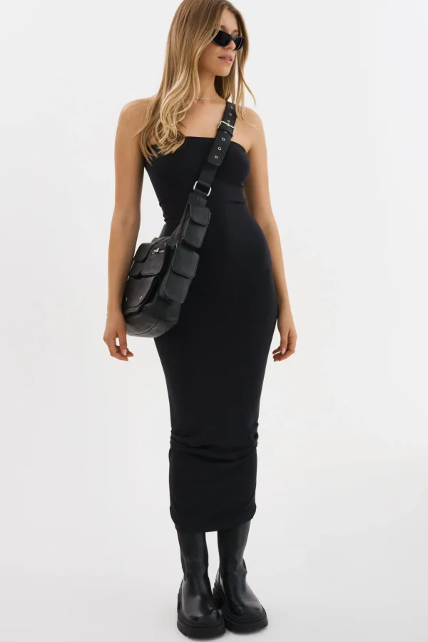 LAMARQUE Accessories | LOLITA | Leather Cargo Bag Black