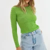 LAMARQUE Tops | NANDRA | Longsleeve Top Kelly Green