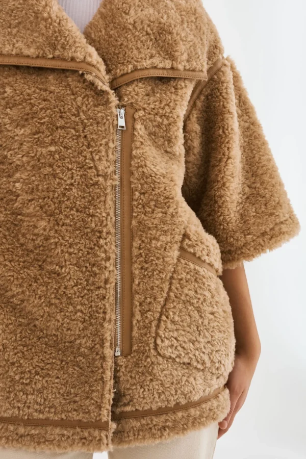 LAMARQUE Coats&Jackets | OHANNA | Sherpa Coat CARAMEL