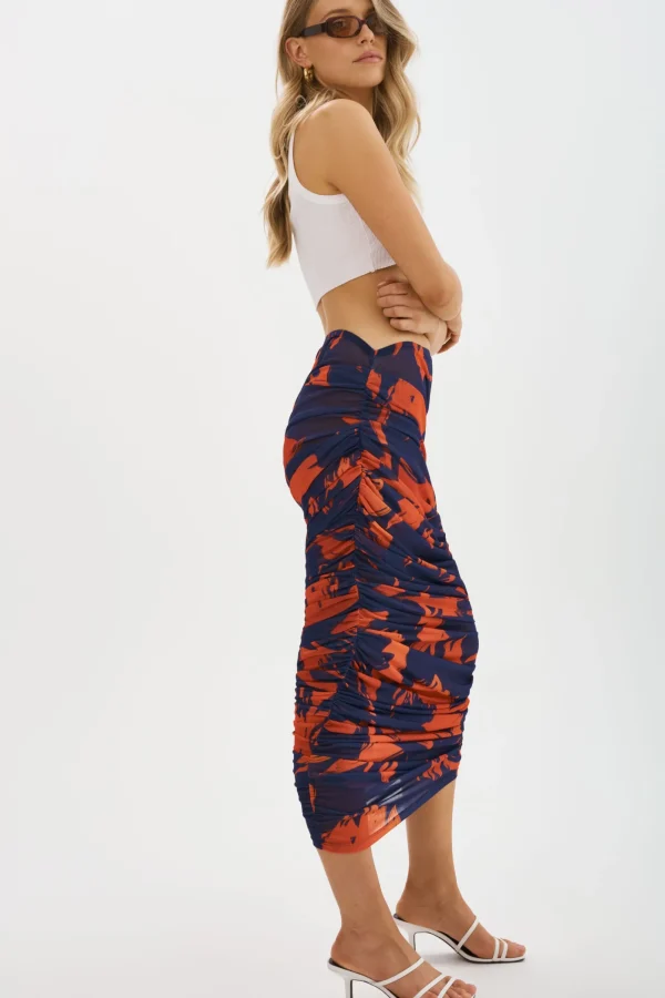 LAMARQUE Skirts | PACE | Mesh Midi Skirt Floral