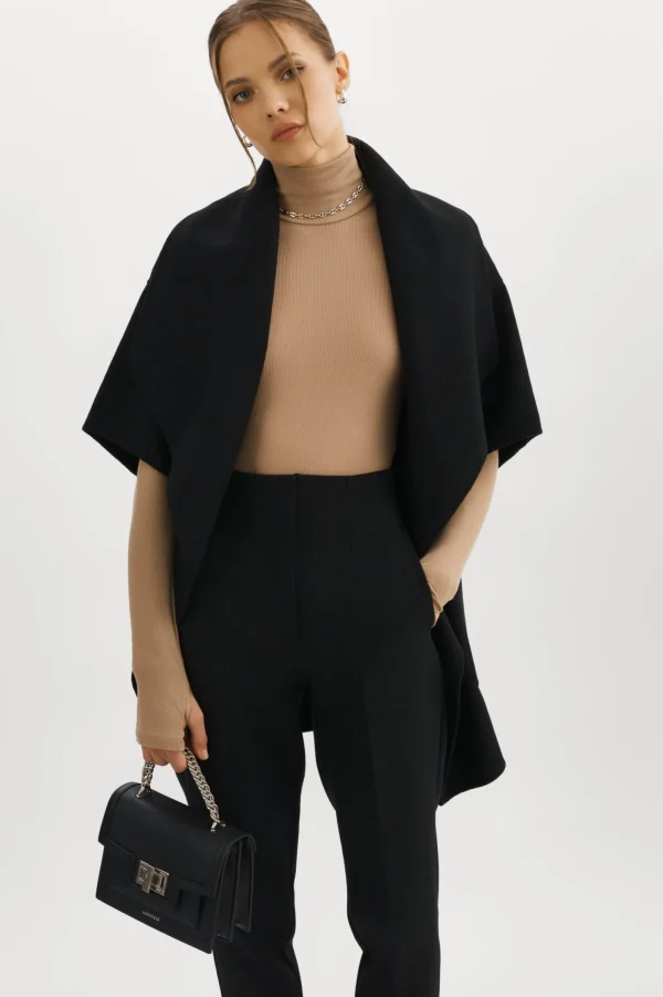 LAMARQUE Coats&Jackets | PENELOPE | Double Face Wool Coat Black