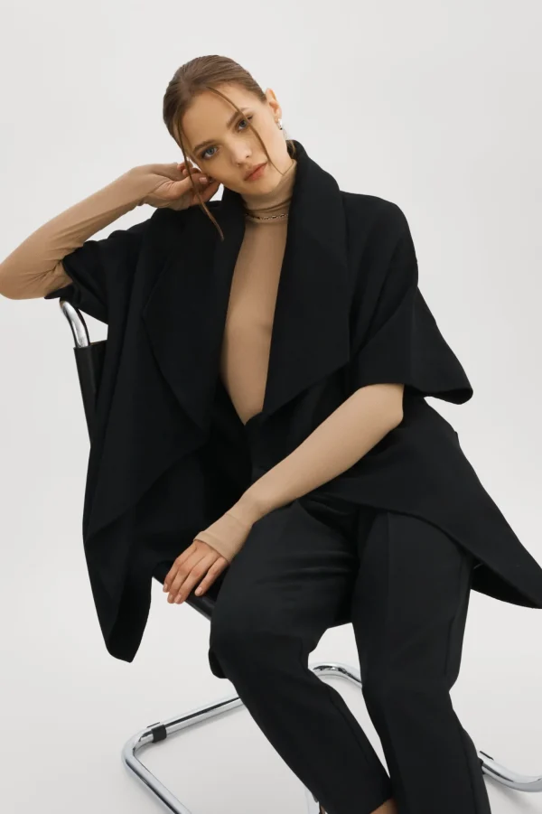 LAMARQUE Coats&Jackets | PENELOPE | Double Face Wool Coat Black