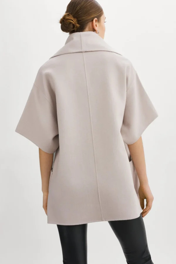 LAMARQUE Coats&Jackets | PENELOPE | Double Face Wool Coat Feather Grey