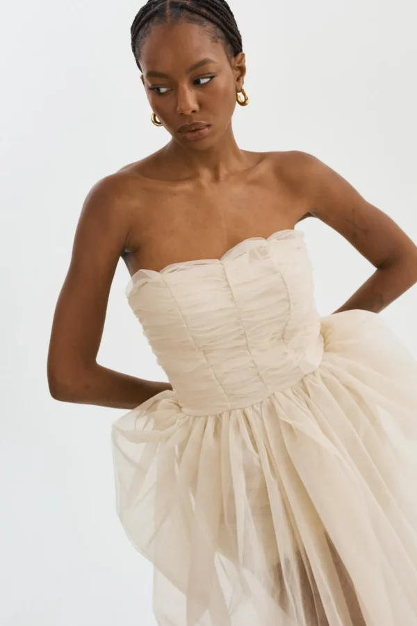 LAMARQUE Dresses | PIXIE | Tulle Dress Light Beige