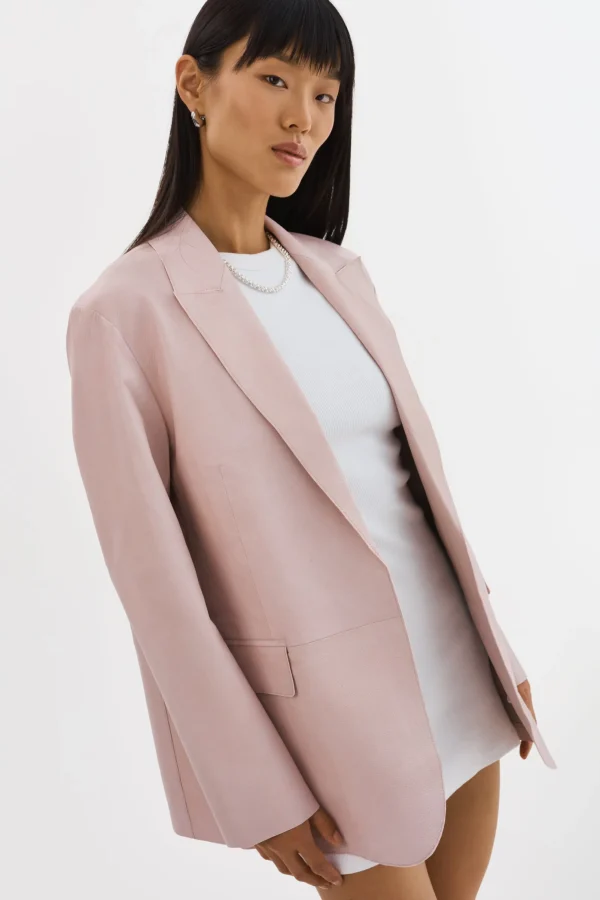 LAMARQUE Leather Jackets | QUIRINA | Leather Blazer Rose
