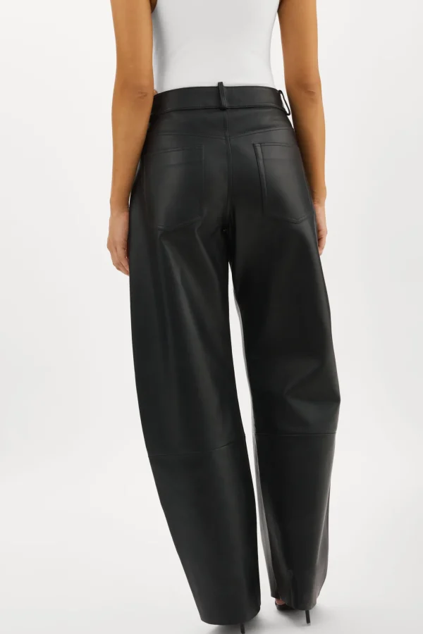 LAMARQUE Pants&Shorts | RIDA | Horseshoe Leather Pants Black
