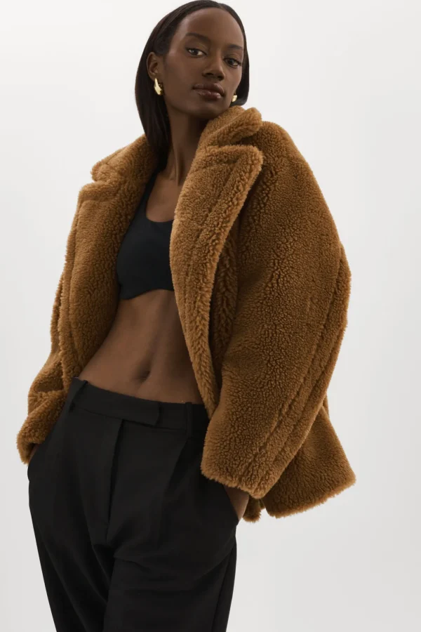 LAMARQUE Coats&Jackets | SOPHIE | Sherpa Jacket Brown