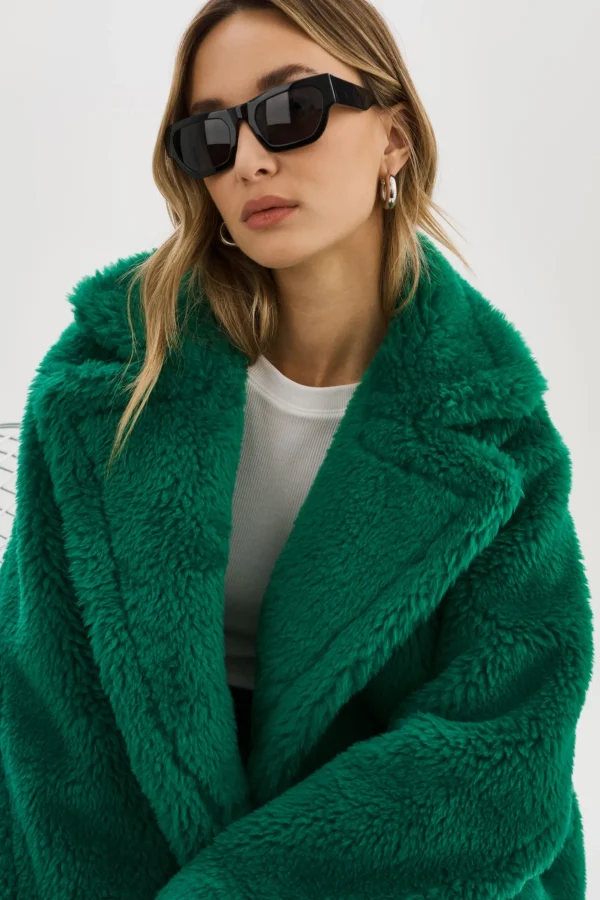 LAMARQUE Coats&Jackets | SOPHIE | Sherpa Jacket VIBRANT GREEN