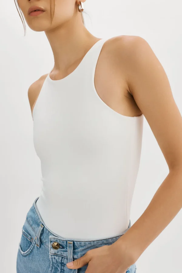 LAMARQUE Tops | SYDELLE | Bodysuit Tank Top White