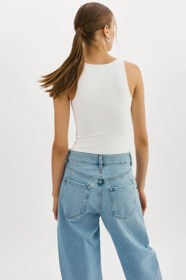 LAMARQUE Tops | SYDELLE | Bodysuit Tank Top White
