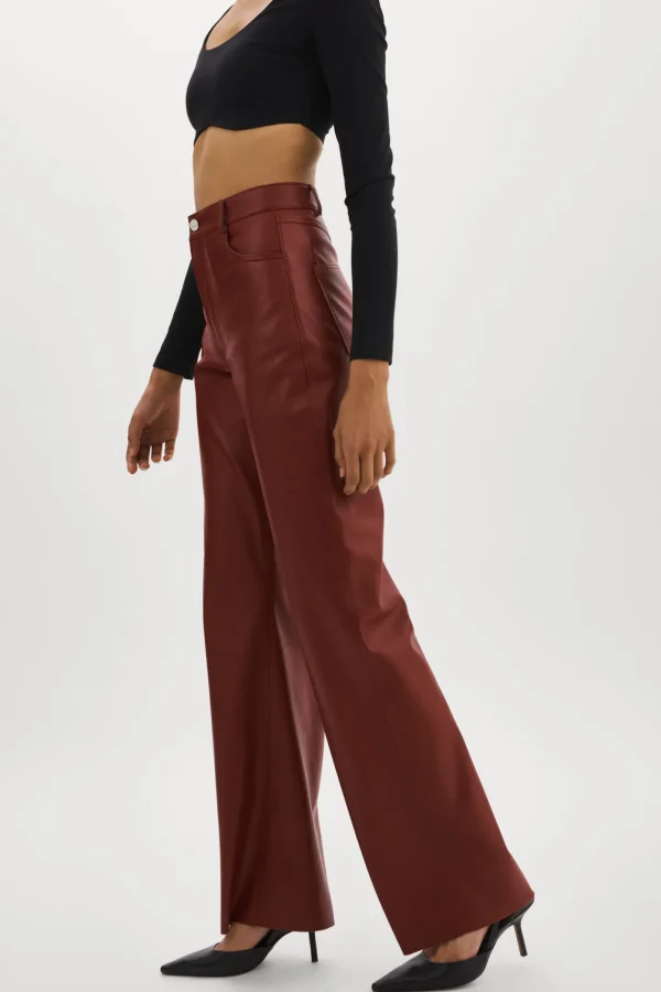 LAMARQUE Pants&Shorts | TAVI | Faux Leather Pants SYRAH
