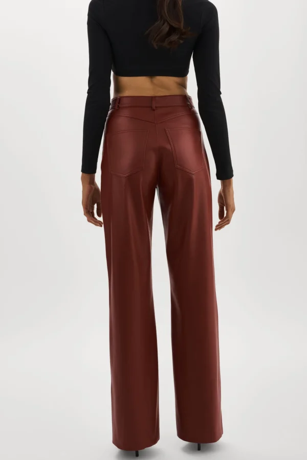 LAMARQUE Pants&Shorts | TAVI | Faux Leather Pants SYRAH