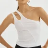 LAMARQUE Tops | TERRA | One Shoulder Top White