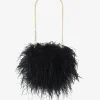 LAMARQUE Accessories | TIARI | Feather Clutch Bag Black